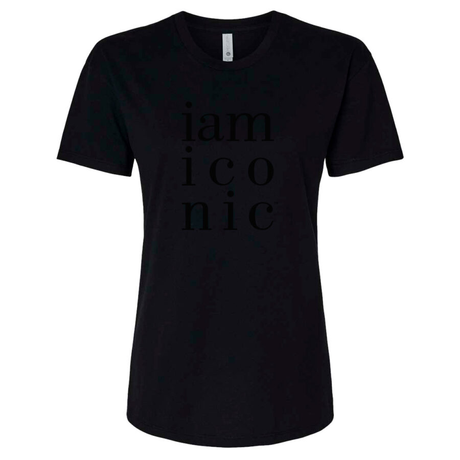 i am iconic Stacked Midnight Women's T-Shirt - Image 2