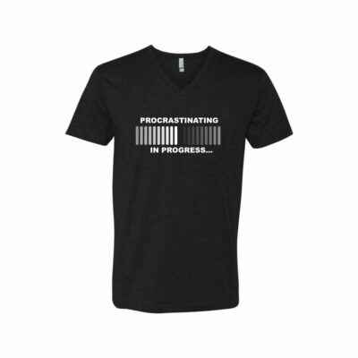 SYNC Procrastination V-Neck T-Shirt (Black)