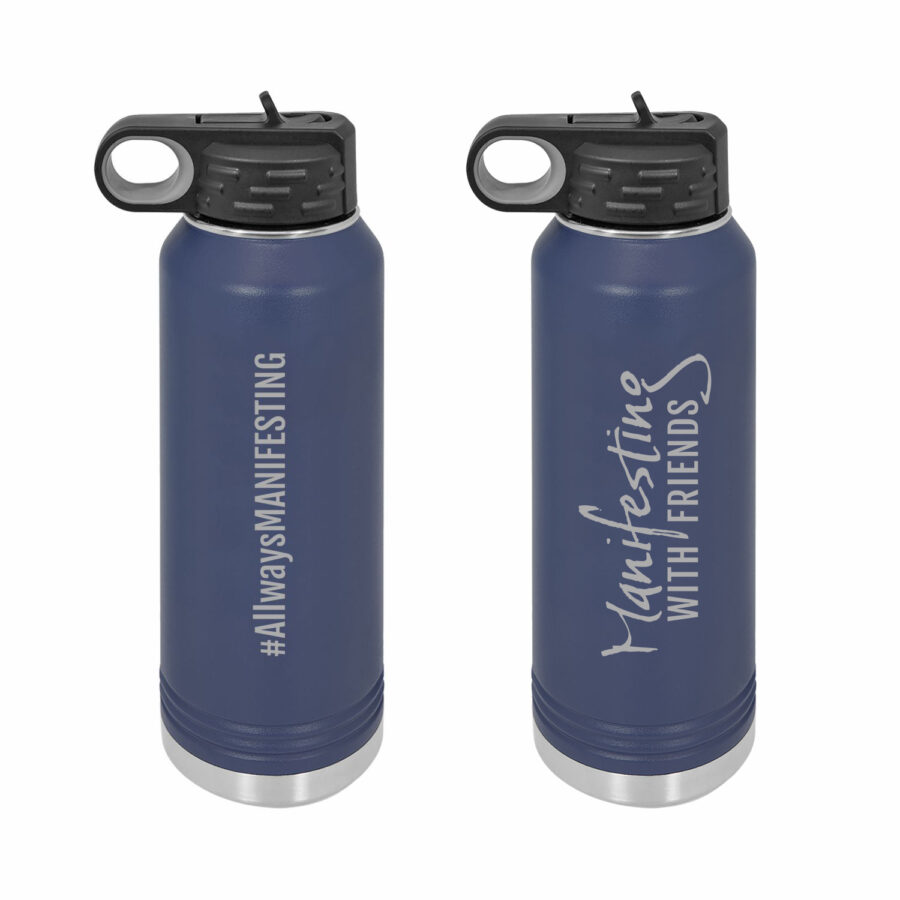 MWF #AllwaysMANIFESTING 32oz Water Bottle - Image 2