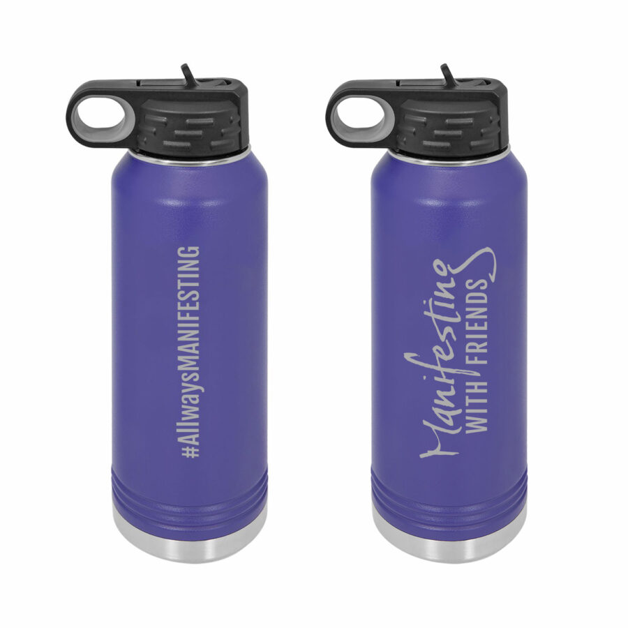 MWF #AllwaysMANIFESTING 32oz Water Bottle - Image 3