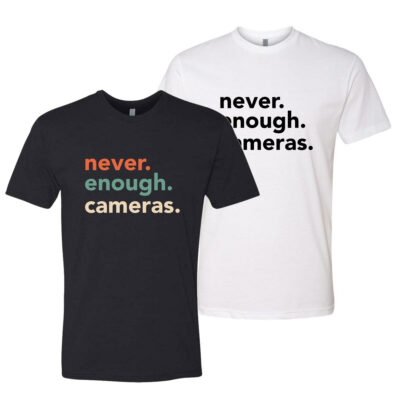 SYNC Never. Enough. Cameras. T-Shirt