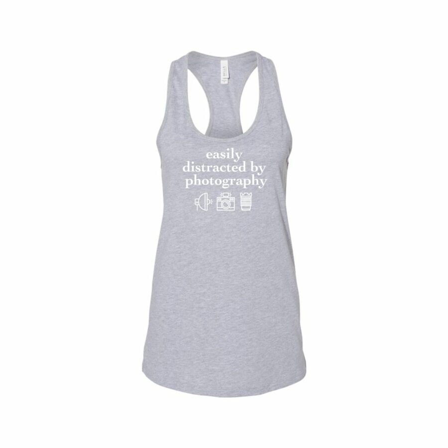 SYNC Easily Distracted Women's Racerback Tank (Grey)