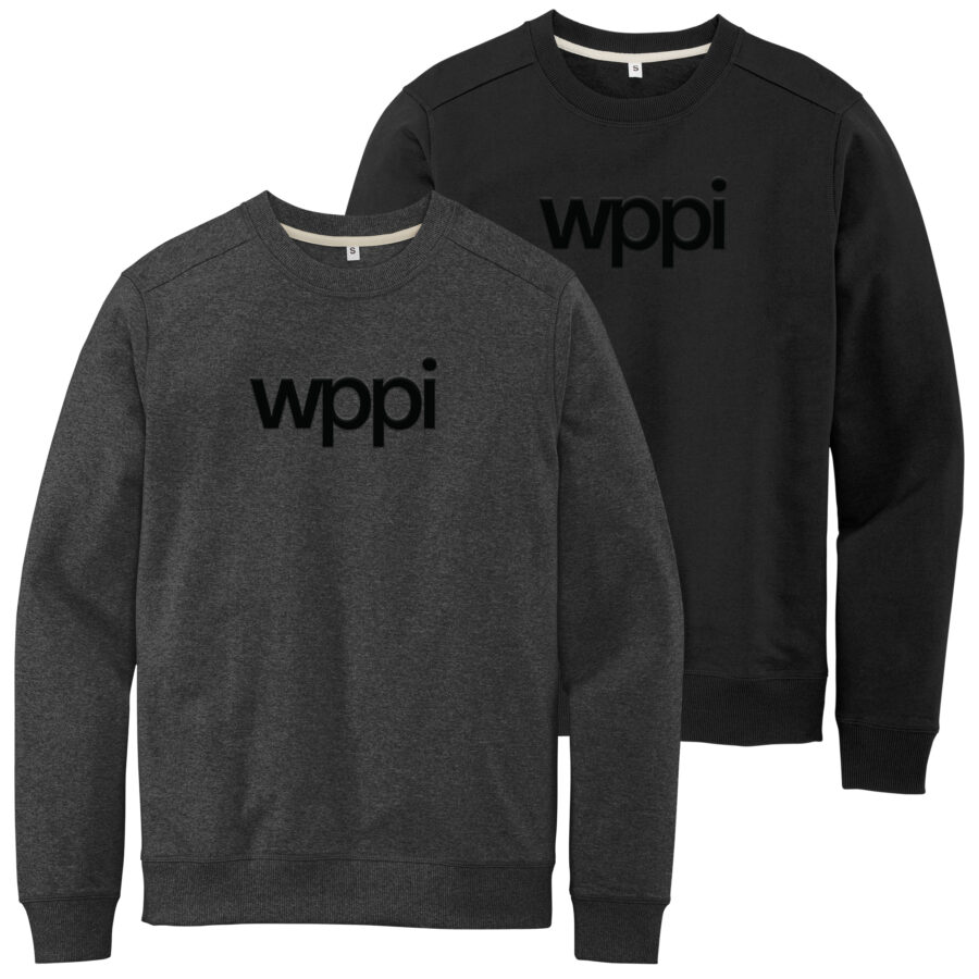 WPPI Puff Print 100% Recycled Sweatshirt