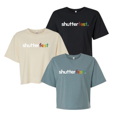 Shutterfest 25 Women's Crop T-Shirt