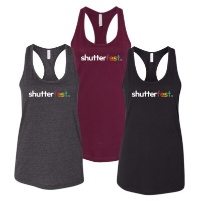 Shutterfest 25 Women's Racerback Tank