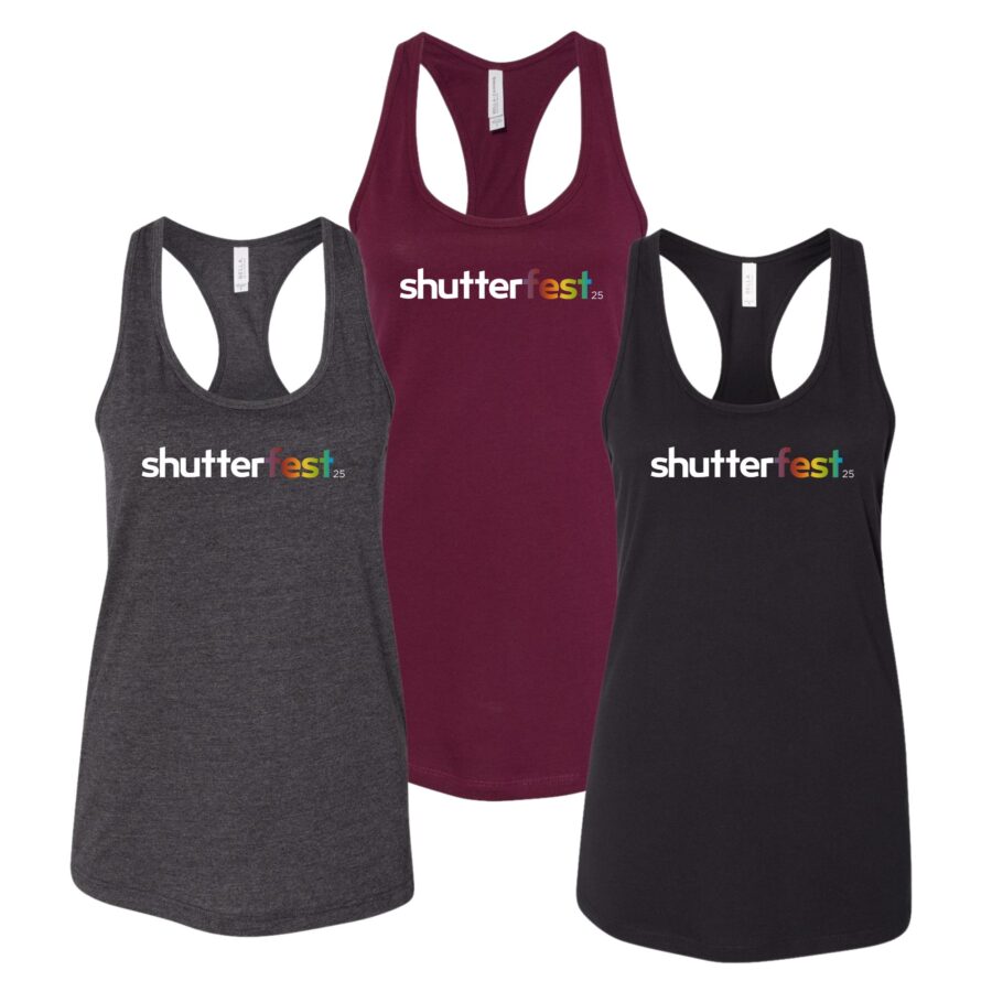 Shutterfest 25 Women's Racerback Tank