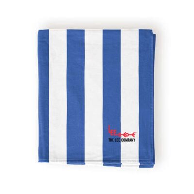 The Lee Company Embroidered Port Authority® Cabana Stripe Beach Towel