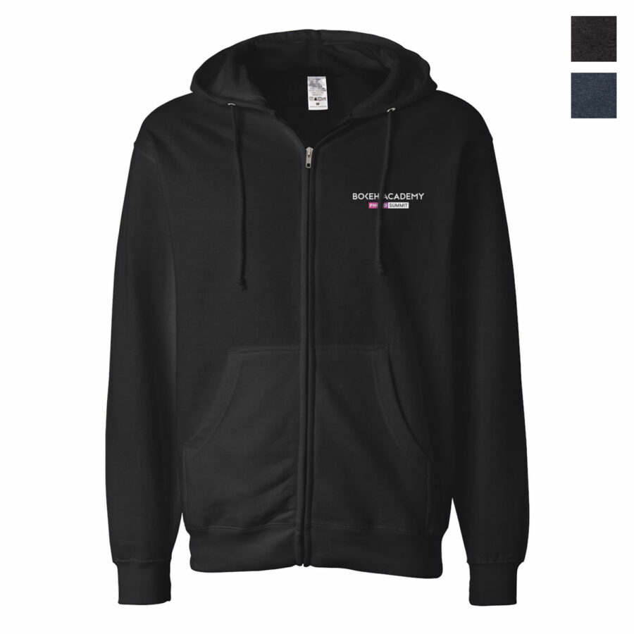 Bokeh Academy Photo Summit Zip-Up Hoodie
