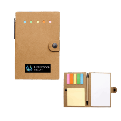 LifeStance Small Snap Notebook w/Desk Essentials