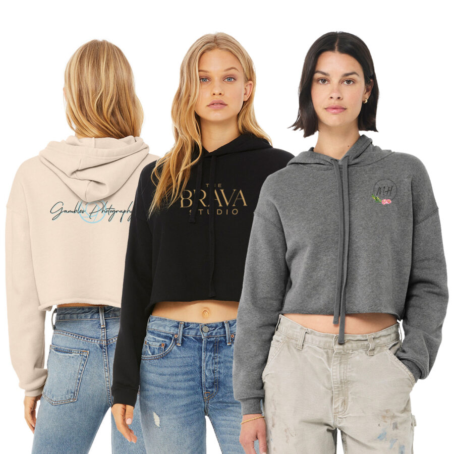 Bella + Canvas B7502 Women's Cropped Fleece Hoodie