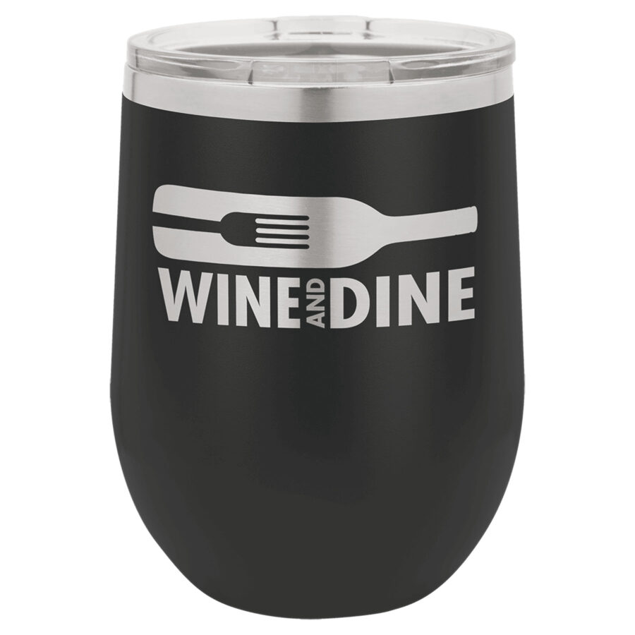 Polar Camel 12oz Stemless Wine Tumbler With Clear Lid - Image 2