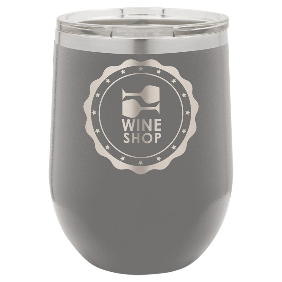 Polar Camel 12oz Stemless Wine Tumbler With Clear Lid - Image 4