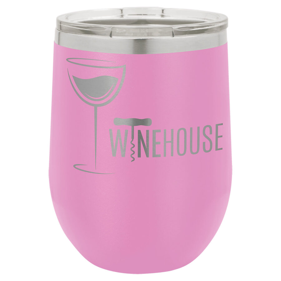 Polar Camel 12oz Stemless Wine Tumbler With Clear Lid - Image 10
