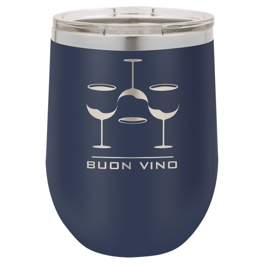 Polar Camel 12oz Stemless Wine Tumbler With Clear Lid - Image 6