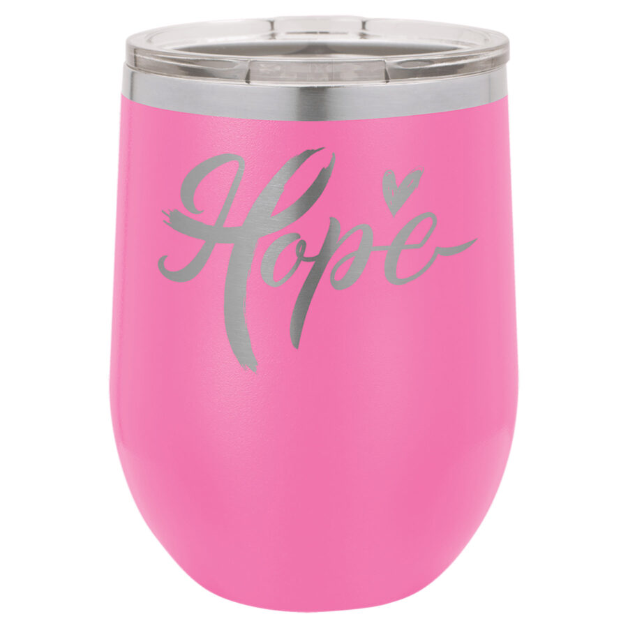 Polar Camel 12oz Stemless Wine Tumbler With Clear Lid - Image 11