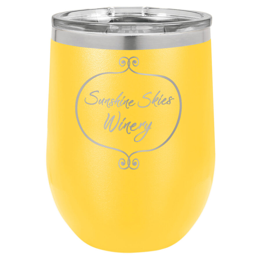 Polar Camel 12oz Stemless Wine Tumbler With Clear Lid - Image 15