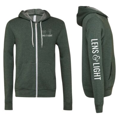 Lens & Light Camera Sketch Full Zip Hoodie