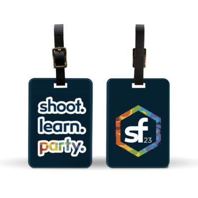 Shutterfest 23 Double Sided Luggage Tag - Shoot Learn Party