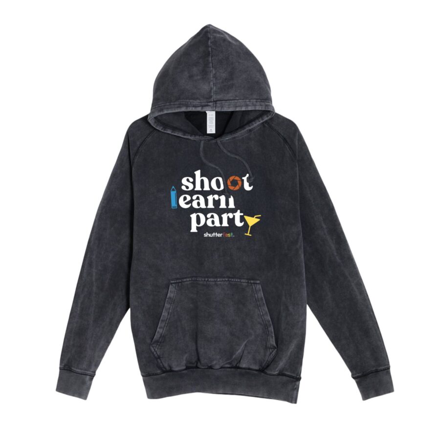 Shoot Learn Party Unisex Vintage Hoodie
