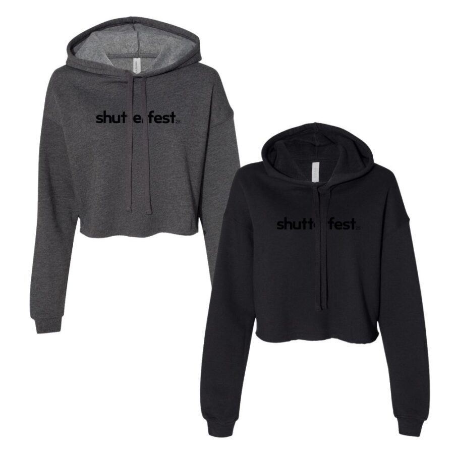 Shutterfest 25 Midnight Crop Hoodie