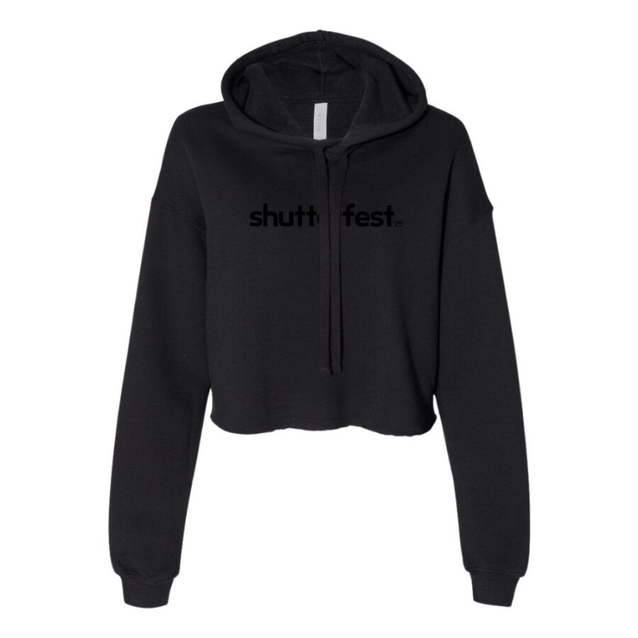 Shutterfest 25 Midnight Crop Hoodie - Image 3