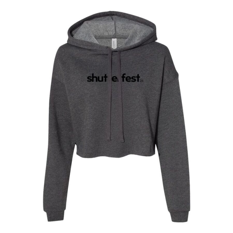Shutterfest 25 Midnight Crop Hoodie - Image 2