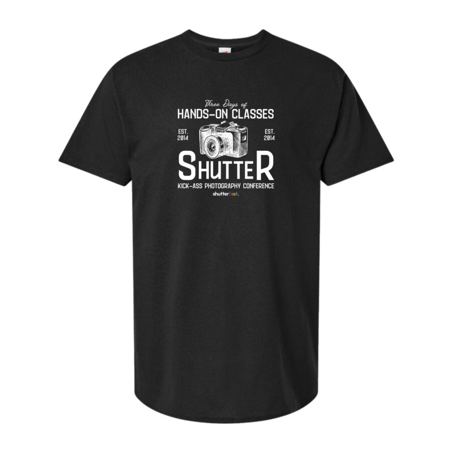 Shutterfest Vintage Camera Tall T-Shirt - Image 3