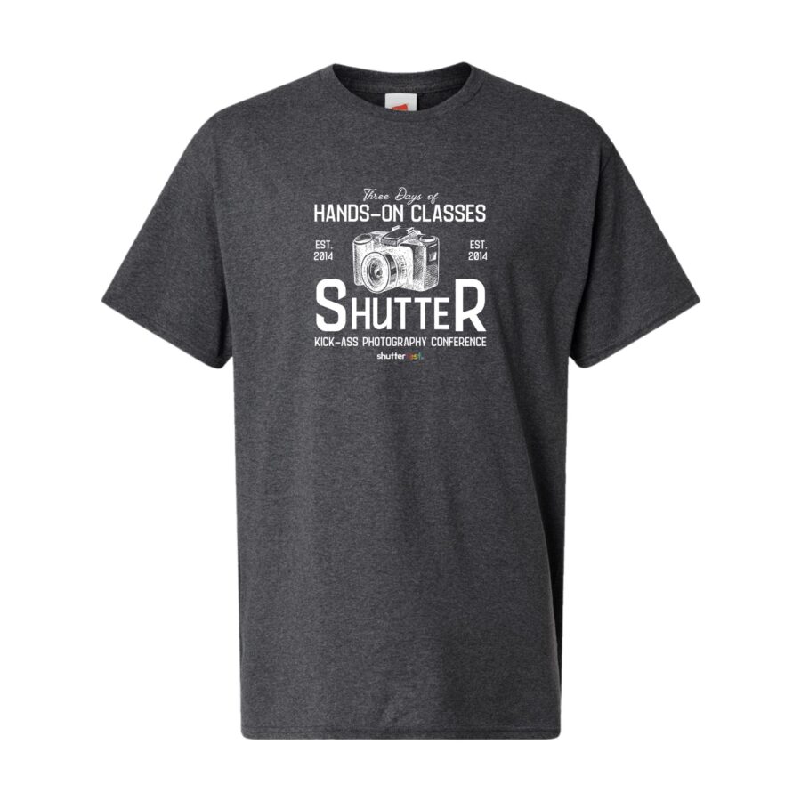 Shutterfest Vintage Camera Tall T-Shirt - Image 2