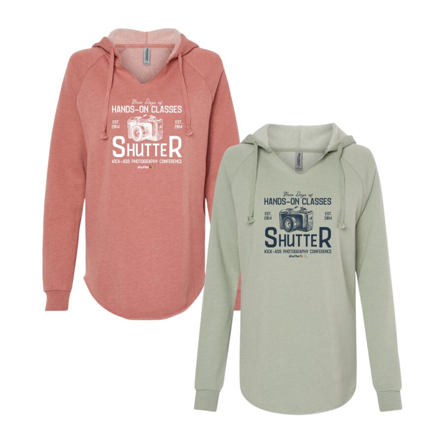 Shutterfest Women's Vintage Camera Lightweight Hoodie