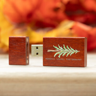 Natural Wood Flash Drive (Type-A) - Cherry