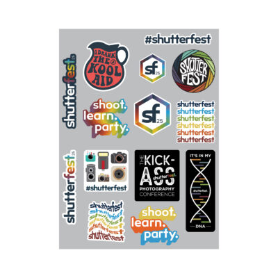 UV DTF ShutterFest Sticker Sheet
