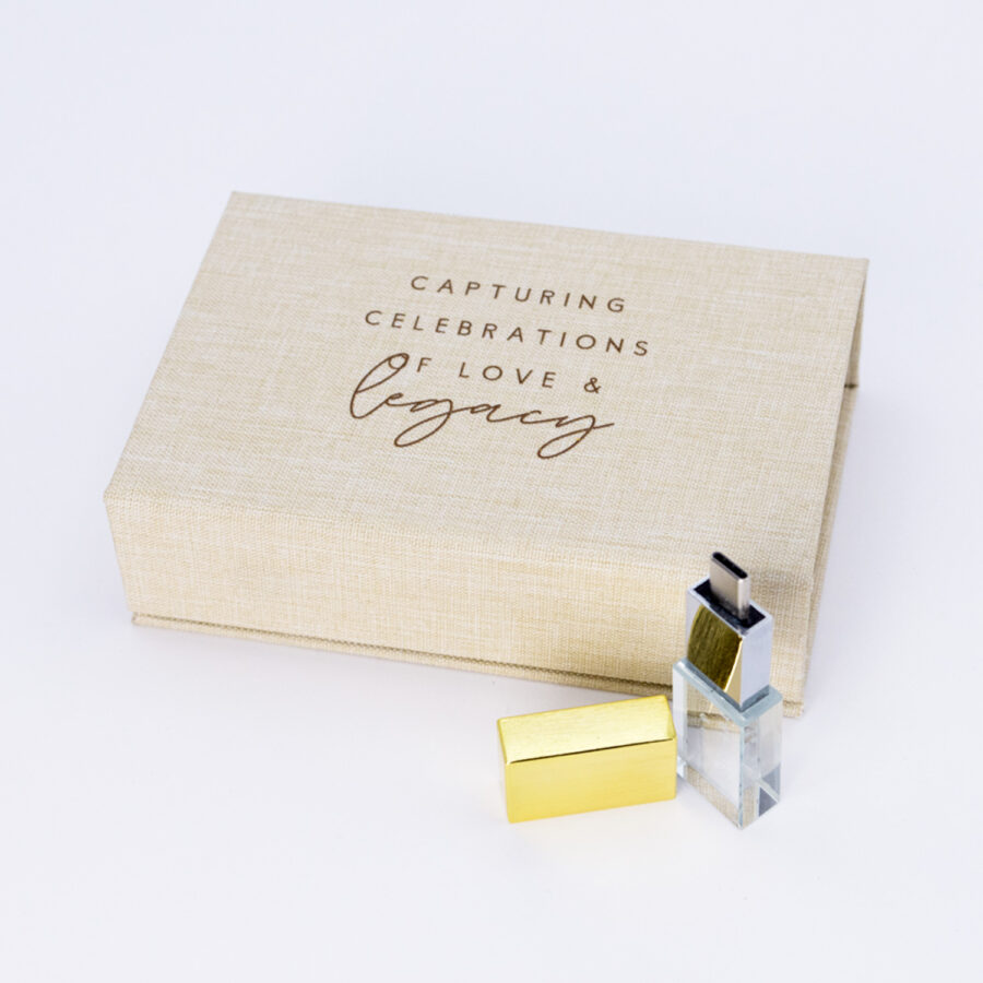 Crystal Drive + Natural Linen Box Bundle (Type-C, includes adapter)