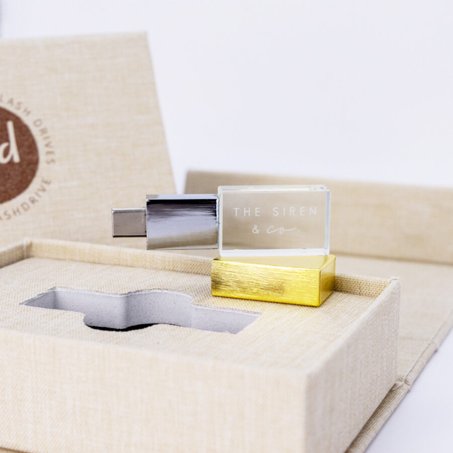 Crystal Drive + Natural Linen Box Bundle (Type-C, includes adapter) - Image 2