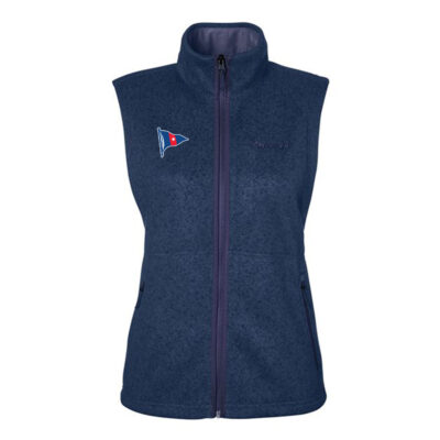 Madison Beach Club Ladies' MARMOT FLEECE Dropline Vest (3 HEATHER colors)