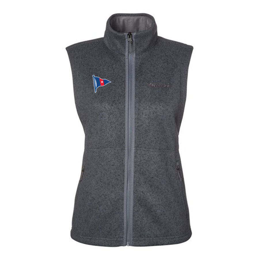 Madison Beach Club Ladies' MARMOT FLEECE Dropline Vest (3 HEATHER colors) - Image 10