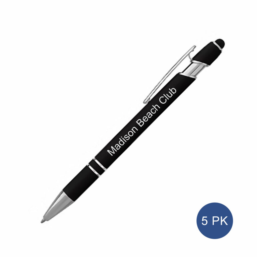 Madison Beach Club Pens - Black - 5 Pack
