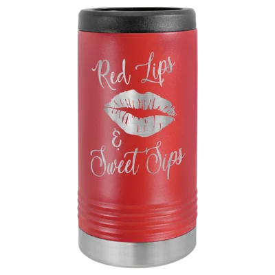 Polar Camel Slim Beverage Holder - Red