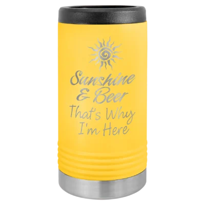 Polar Camel Slim Beverage Holder - Yellow