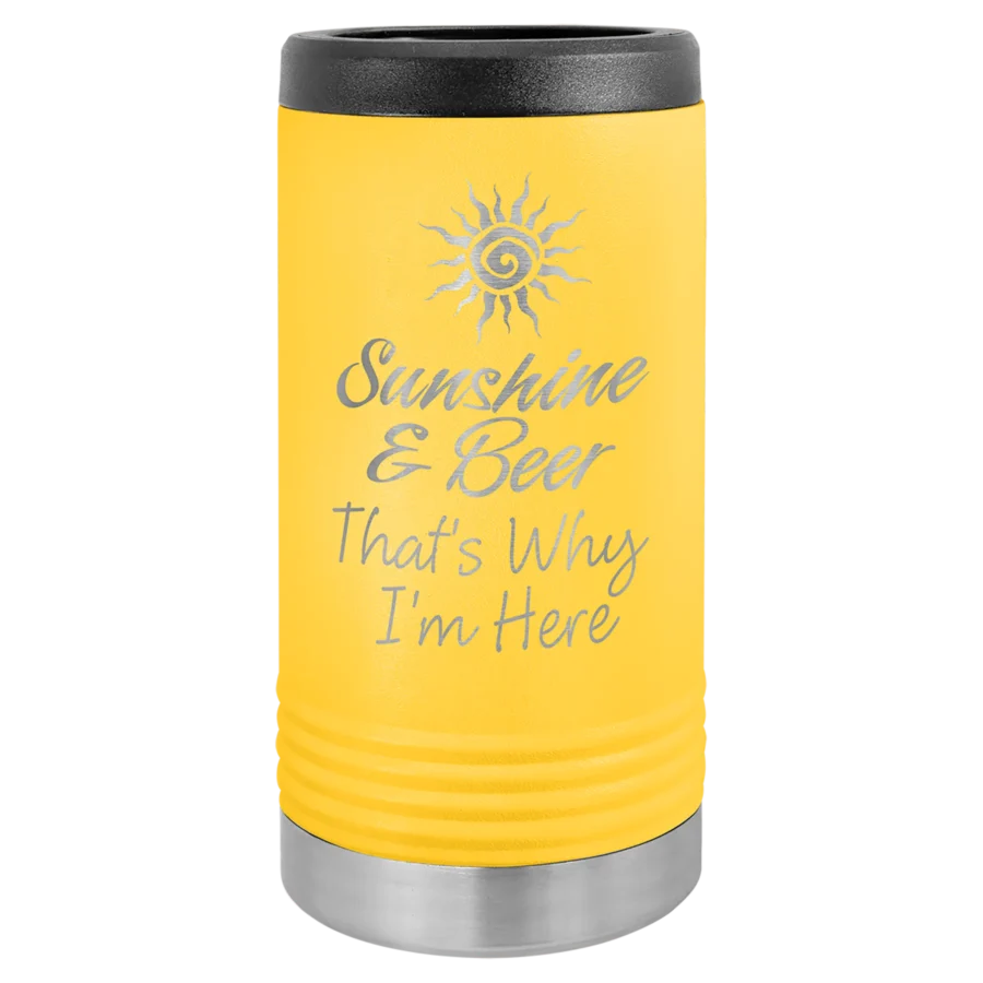 Polar Camel Slim Beverage Holder - Yellow