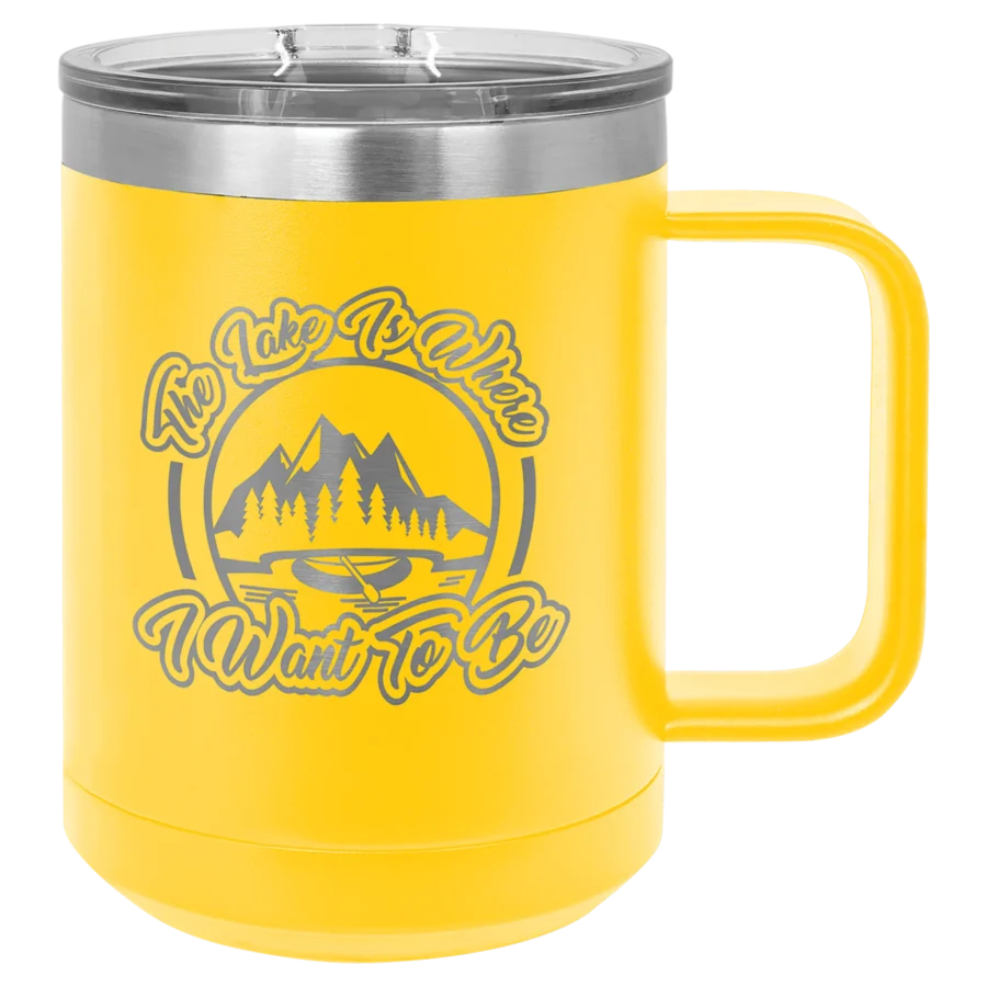 15 oz. Polar Camel Mug - Yellow