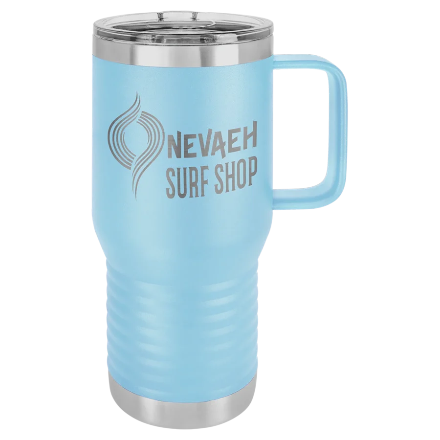 20 oz. Polar Camel Travel Mug - Light Blue