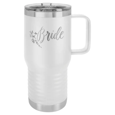 20 oz. Polar Camel Travel Mug - White