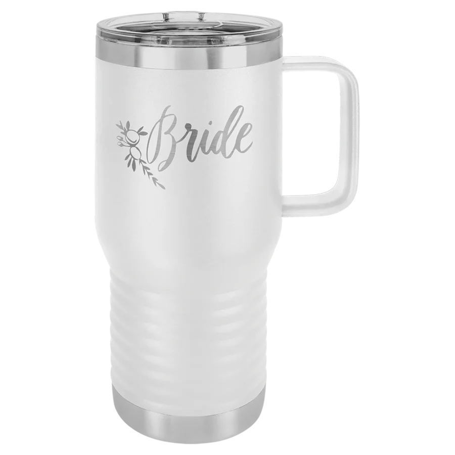 20 oz. Polar Camel Travel Mug - White