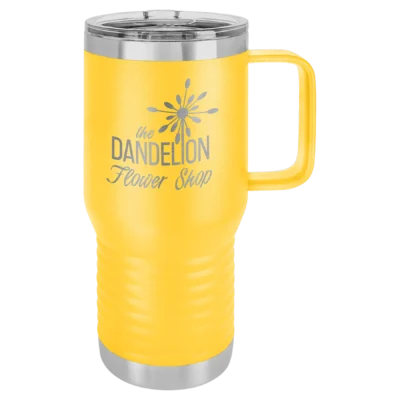 20 oz. Polar Camel Travel Mug - Yellow