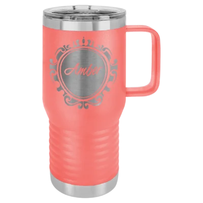 20 oz. Polar Camel Travel Mug - Coral