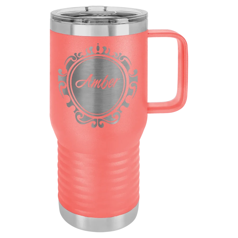 20 oz. Polar Camel Travel Mug - Coral