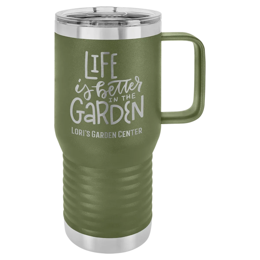 20 oz. Polar Camel Travel Mug - Olive Green