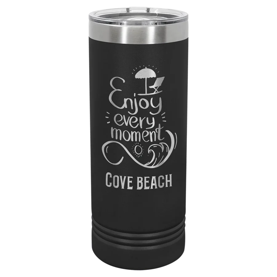 22 oz. Polar Camel Skinny Tumbler - Black