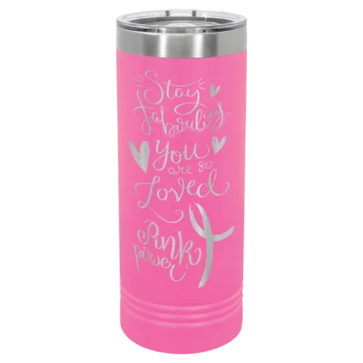 22 oz. Polar Camel Skinny Tumbler - Pink