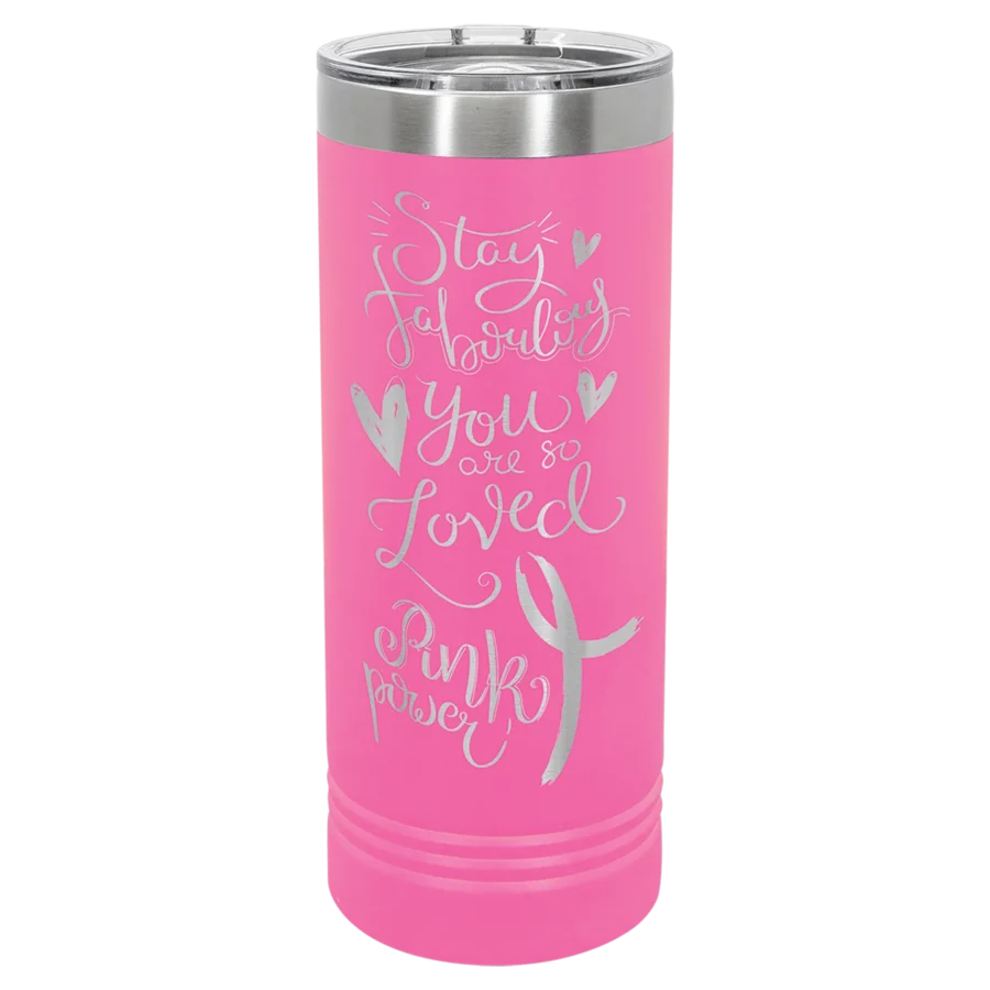 22 oz. Polar Camel Skinny Tumbler - Pink